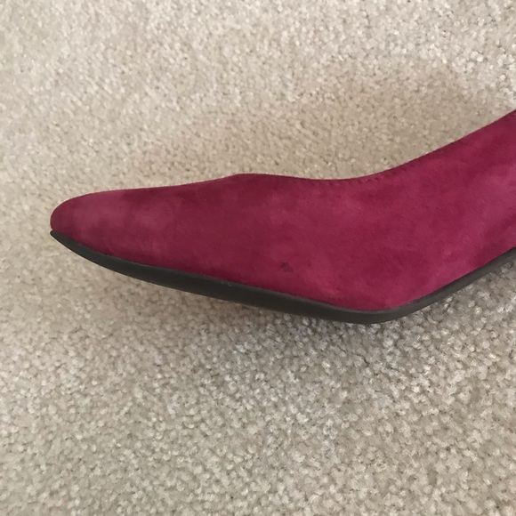 Cole Haan Magenta Suede Pumps - Picture 8 of 9